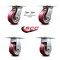 Service Caster 5 Inch Poly on Aluminum Caster Set with Roller Bearing 2 Swivel Lock and 2 Rigid SCC-35S520-PAR-BSL-2-R-2 - alternate 2